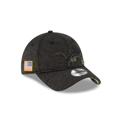 Detroit Lions Gorra | New Era NFL Salute To Service 9twenty Adjustable Cap Mexico - Negros